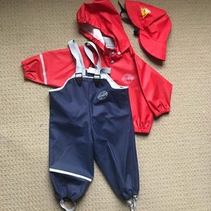 Puddlegear / Abeko rain coat and pants, 1-2yo